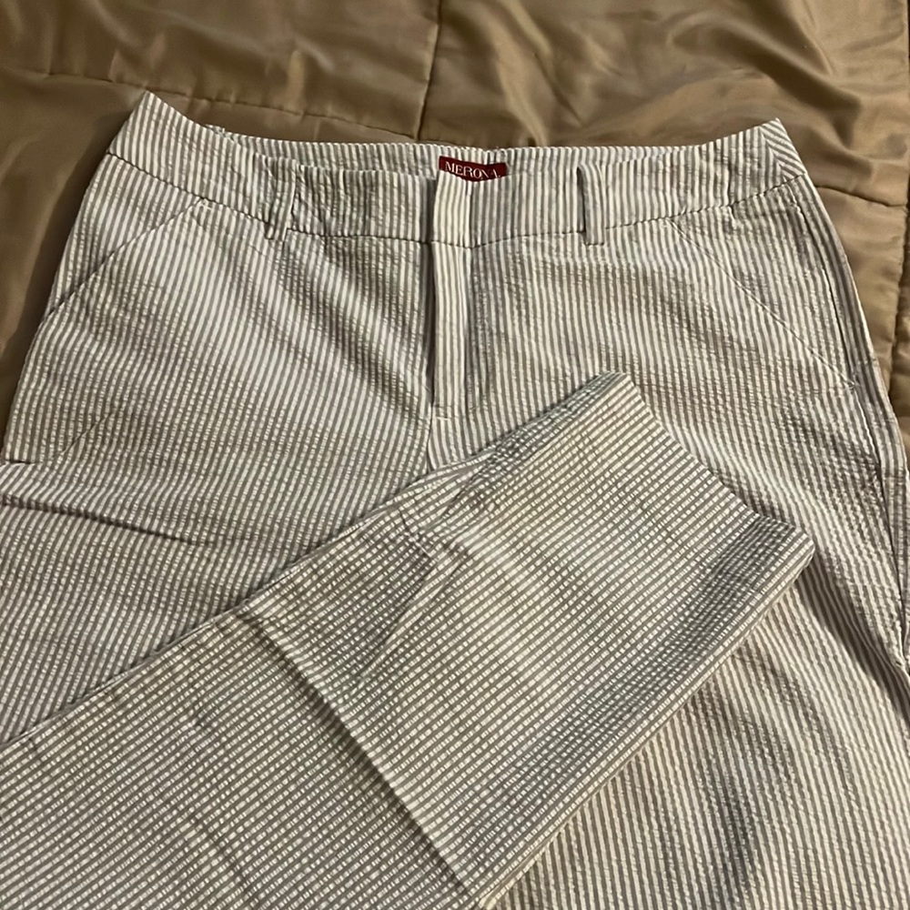 Striped capris